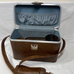 Vintage Large Brown Leather Camera Case